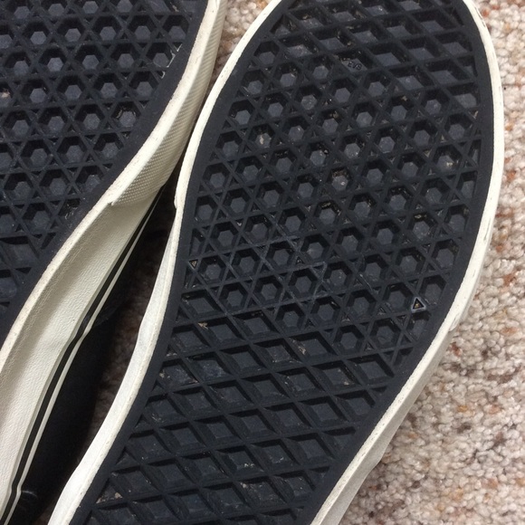 Vans Men’s Black Lace Up Board Shoes Sz 7 - Picture 9 of 12